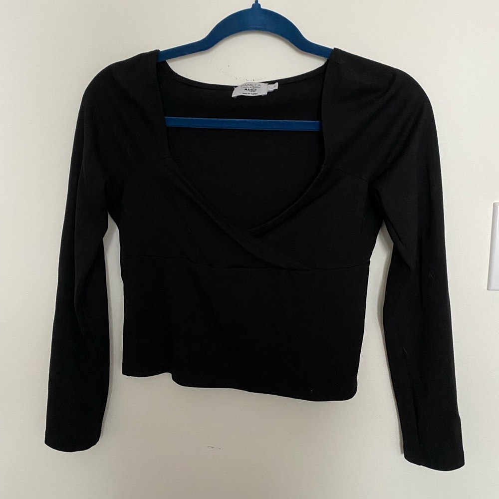 NA-KD x Pamela Long-sleeve crop top